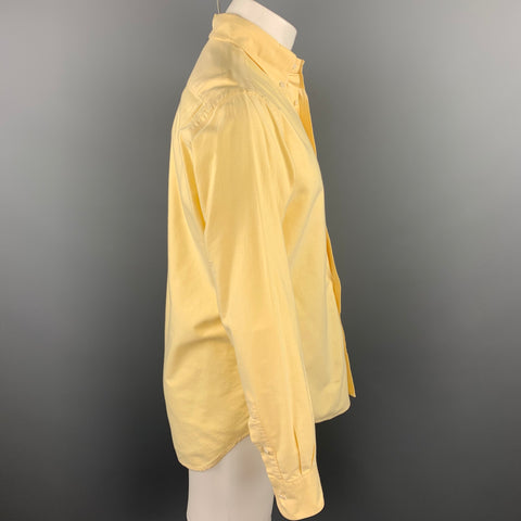 GITMAN VINTAGE Size M Yellow Cotton Long Sleeve Shirt