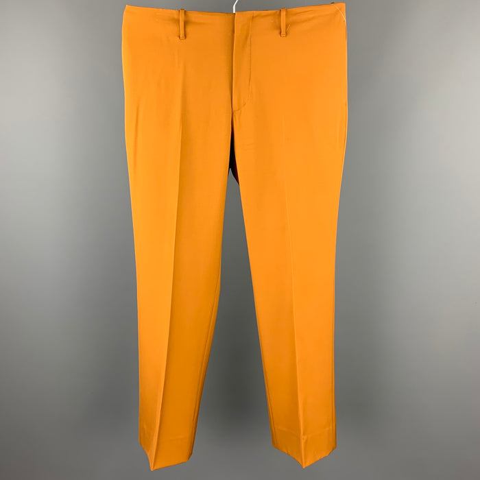 PRADA Size 36 Tan Virgin Wool Zip Fly Dress Pants