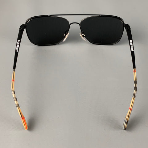 BURBERRY Gafas de sol de metal negro