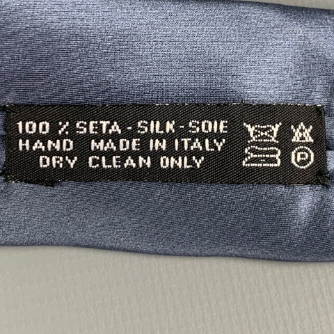 BRIONI Blue Silk Satin Tie