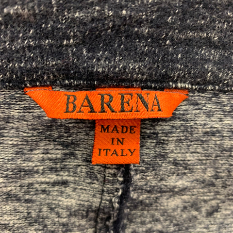 BARENA Taille XL Cardigan en laine mélangée gris chiné