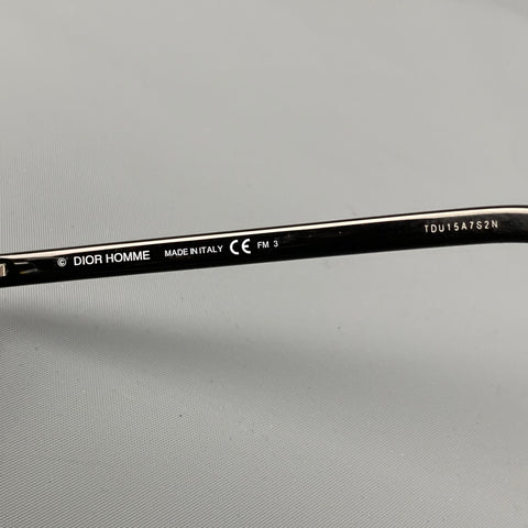 DIOR HOMME Black Clear Acetate Sunglasses