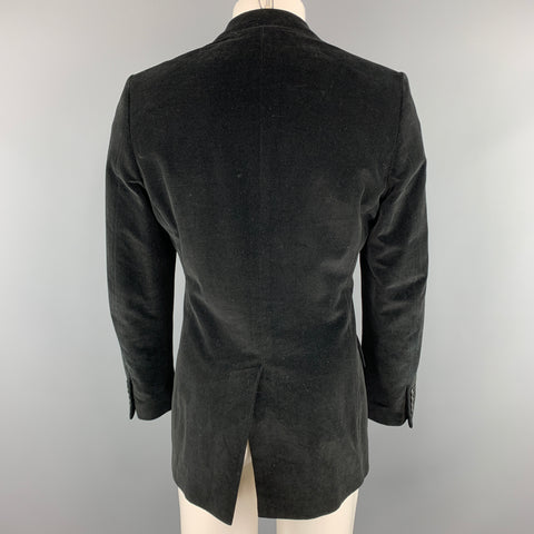 PS by PAUL SMITH Size 40 Black Velvet Peak Lapel Sport Coat