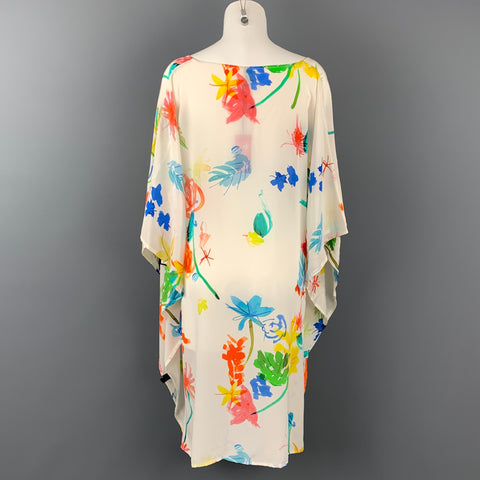 PAUL SMITH Size One Size Multi-Color Silk Kaftan Dress