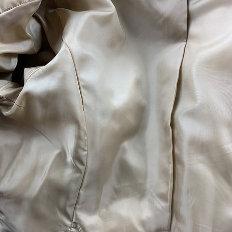 BARRY BRICKEN Taille 8 Tan Plaid Mohair Blend Peak Veste à revers