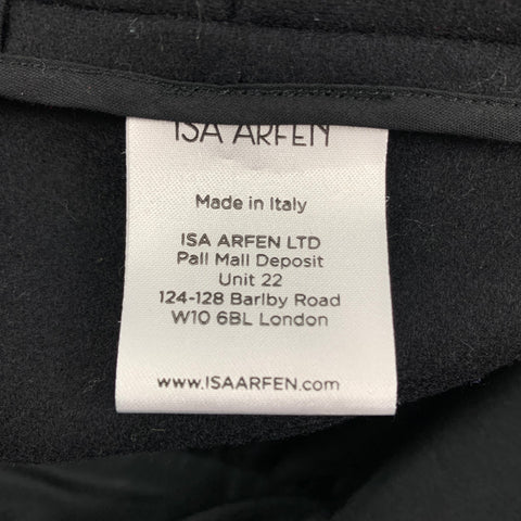ISA ARFEN Size 10 Multi-Color Wool Patchwork A-Line Dress