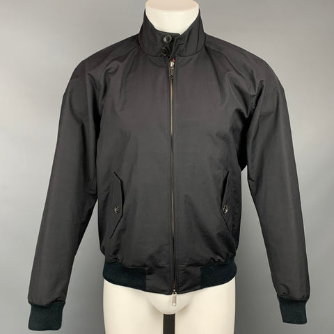 BARRACUDA Size M Black Cotton / Polyester Zip Fly Jacket