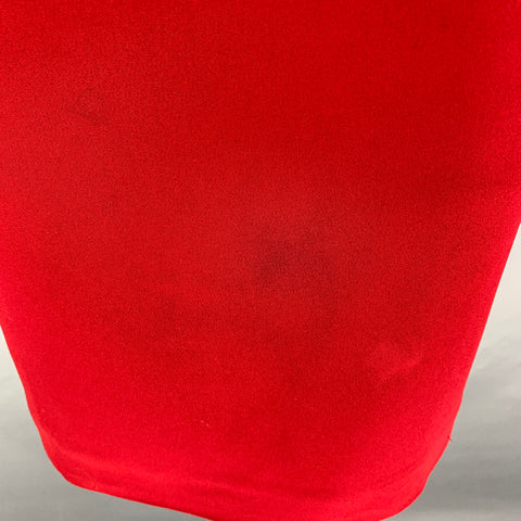 DOLCE & GABBANA Size 6 Red Viscose Blend Solid Sleeveless Mid-Calf Dress