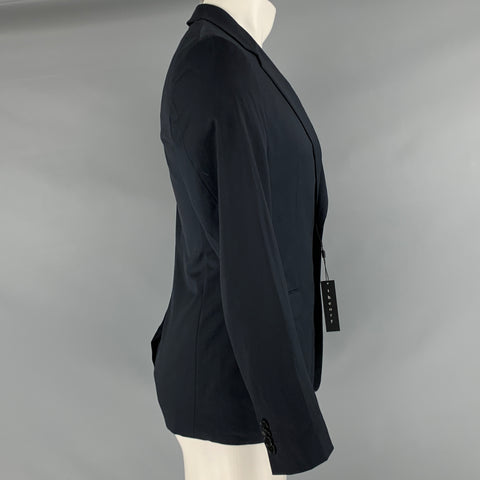 THEORY Size 36 Navy Wool Notch Lapel Sport Coat