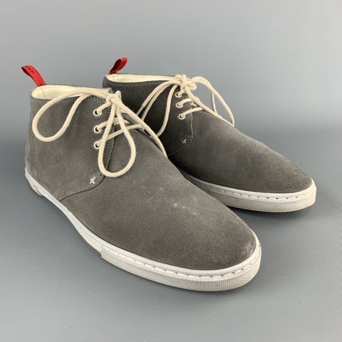 KITON Size 8 Gray Suede Chukka Boot Sneakers