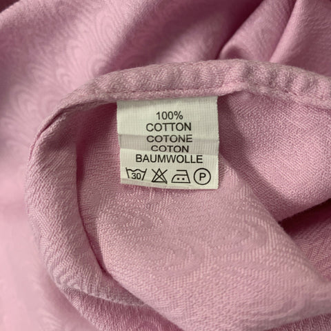 ROBERT GRAHAM Size XL Pink Jacquard Cotton Button Up Long Sleeve Shirt