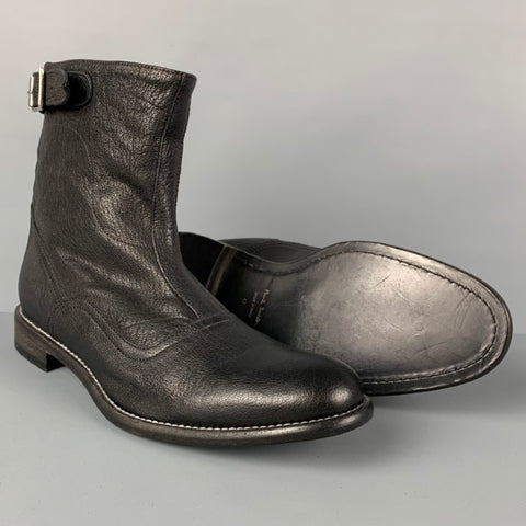 PAUL SMITH Bottines en cuir noir taille 8