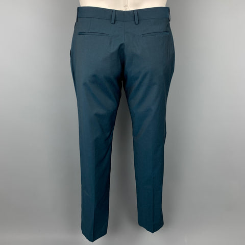 PS by PAUL SMITH Size 42 Blue Wool / Mohair Peak Lapel Suit