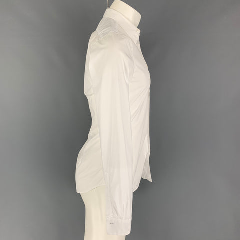 PAUL SMITH Size S White Cotton Button Up Long Sleeve Shirt