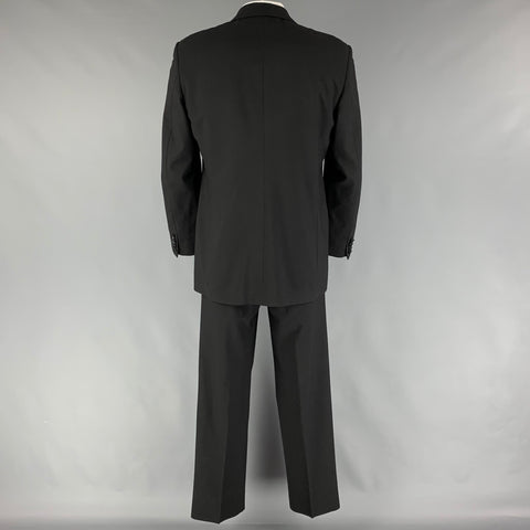 Vintage CHRISTIAN DIOR Size 41 Black Long Virgin Wool Tuxedo Suit