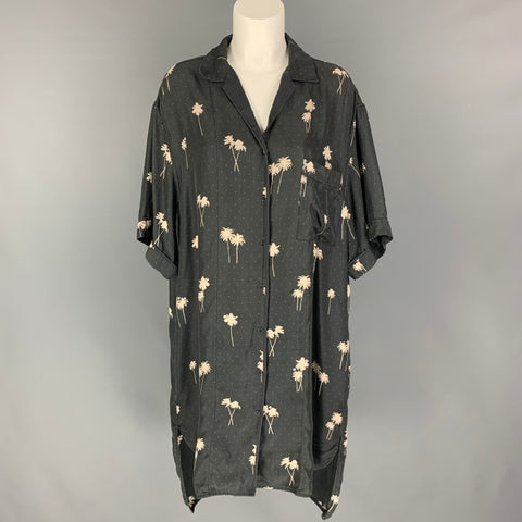RAG &amp; BONE Vestido camisero Palmera Gris Beige Talla L