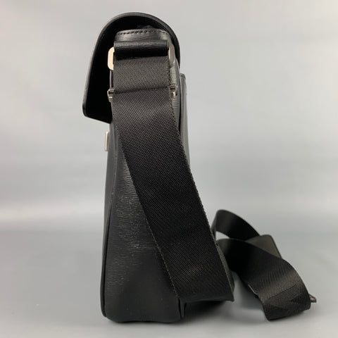 MONT BLANC Black Leather Rectangle Shoulder Bag