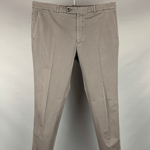 TOM FORD Size 38 Dark Gray Cotton Zip Fly Casual Pants