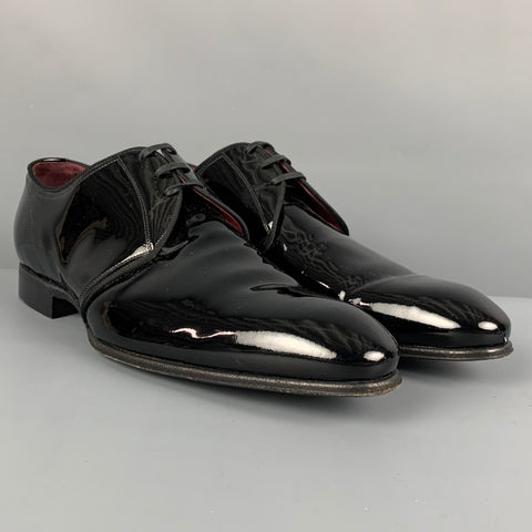 DOLCE &amp; GABBANA Taille 9 Chaussures à lacets en cuir noir