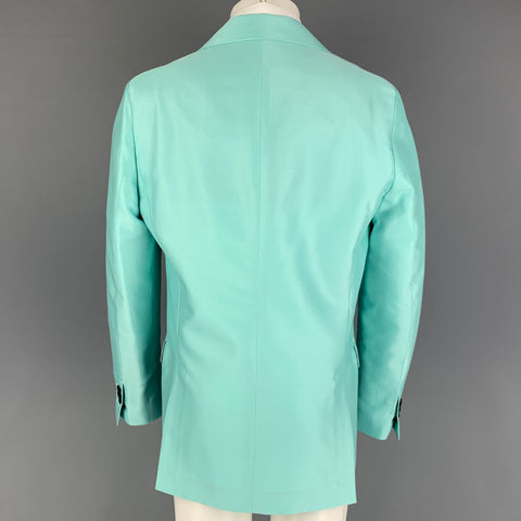 ACNE STUDIOS Size 38 Light Blue Woven Cotton Viscose Sport Coat
