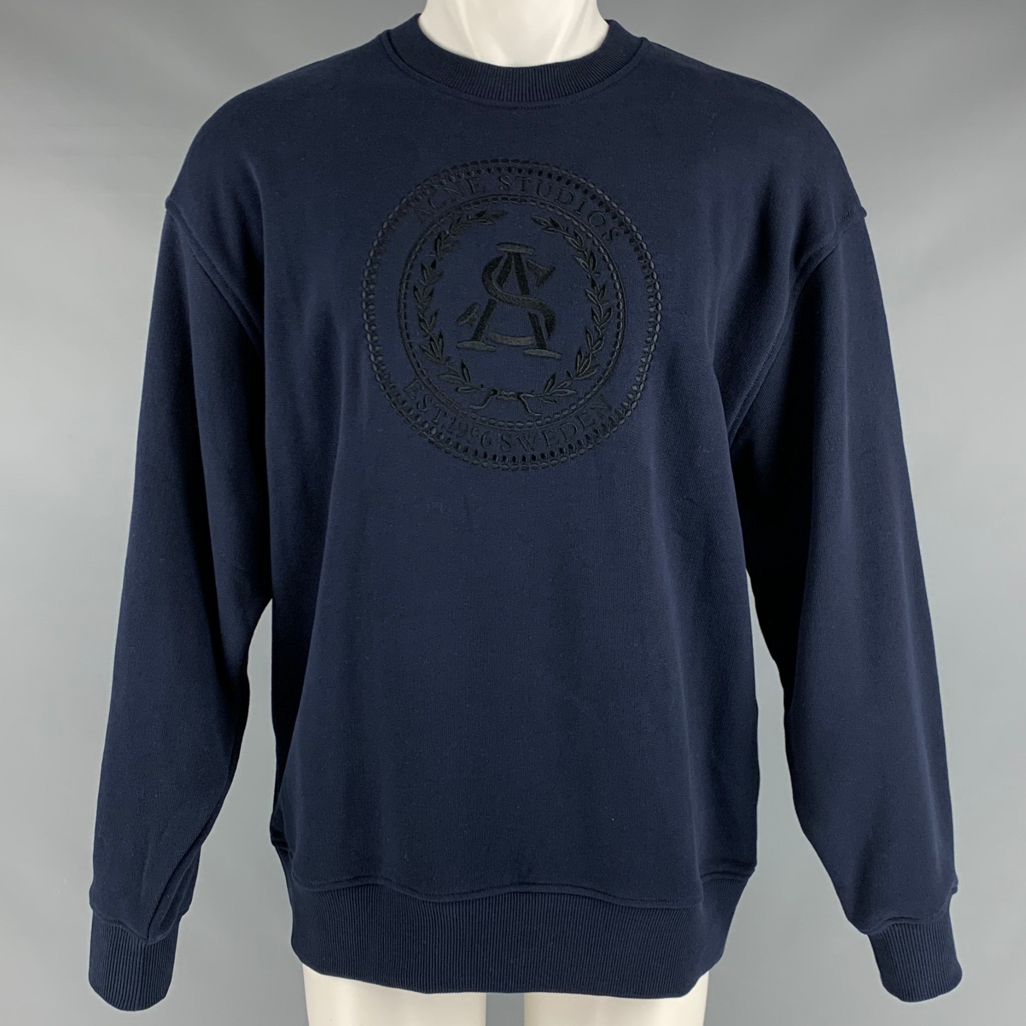 Acne Studios Blue Crewneck Sweatshirt