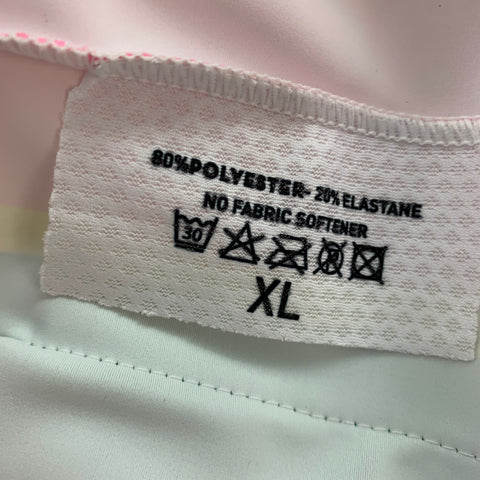 WALTER VAN BEIRENDONCK SS20 Size XL Green Pink Graphic Nylon Jersey Bike Top