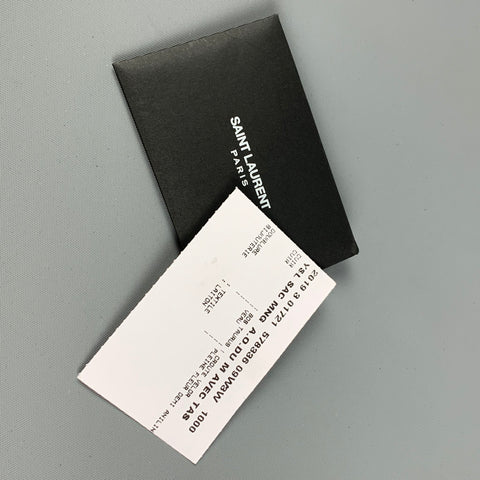 SAINT LAURENT Sac à main fourre-tout en cuir suédé monogramme noir