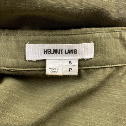 HELMUT LANG Taille S Blouse Safari Coton / Soie Olive