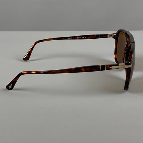 PERSOL Brown Tortoise Acetate Sunglasses