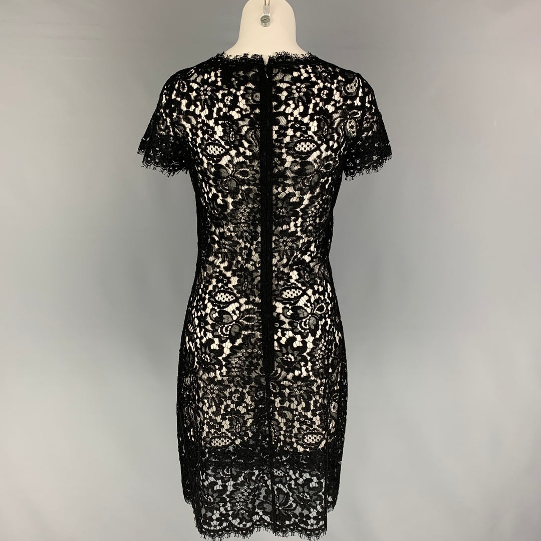 RALPH LAUREN Black Label Size 10 Black Cotton Blend See Through Short Sui Generis Designer Consignment RALPH LAUREN Black Label Size 10 Black Cotton Blend See Through Short Sui Generis Designer Consignment