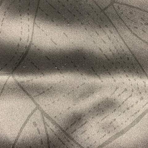 GIORGIO ARMANI Black Abstract Satin Scarves
