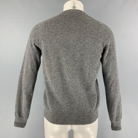 AMI by ALEXANDRE MATTIUSSI Size M Grey Heather Wool V-Neck Cardigan