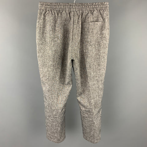 THE AUTHORITY Size S Grey Heather Cotton Cropped Casual Pants