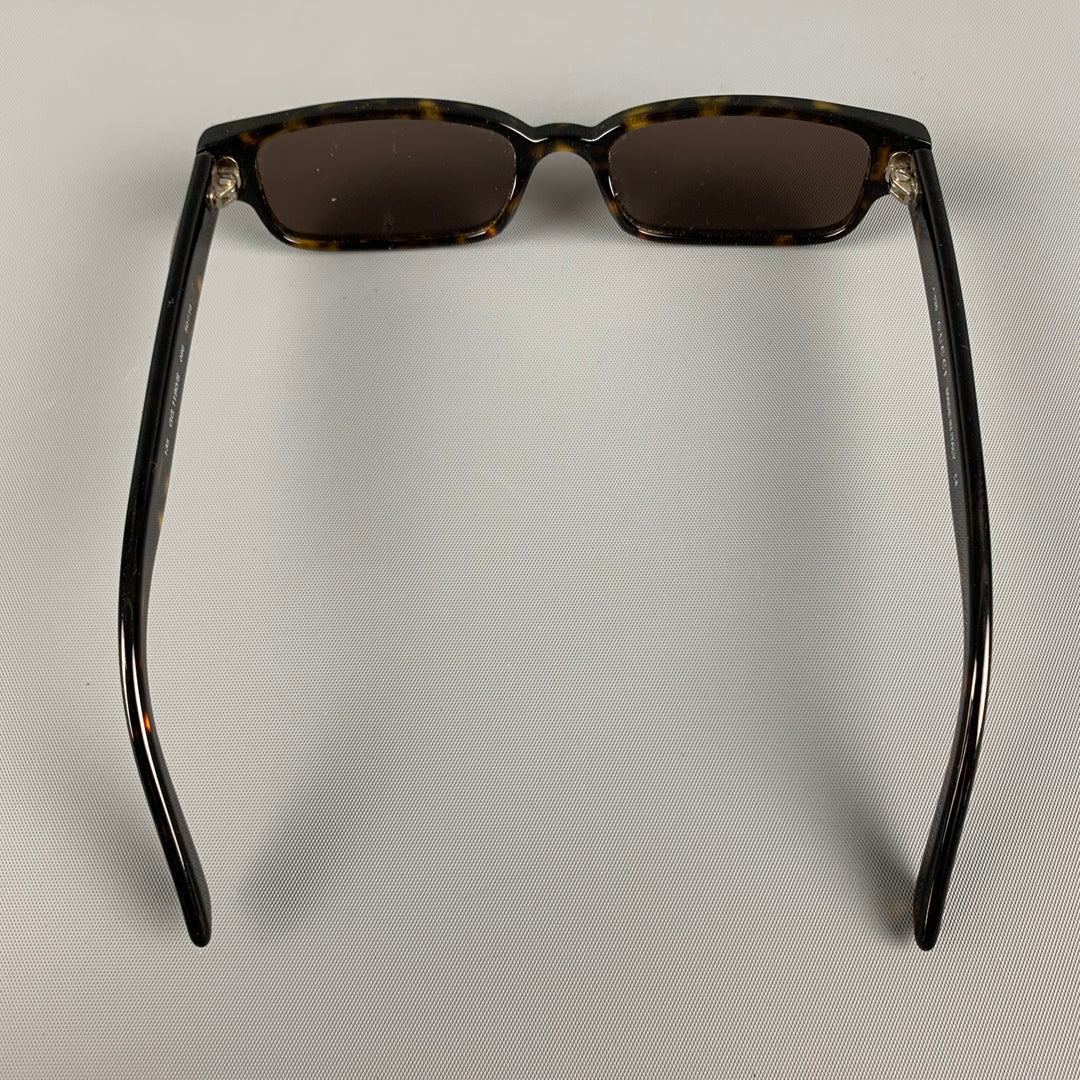GUCCI Brown Black Tortoise Acetate Sunglasses