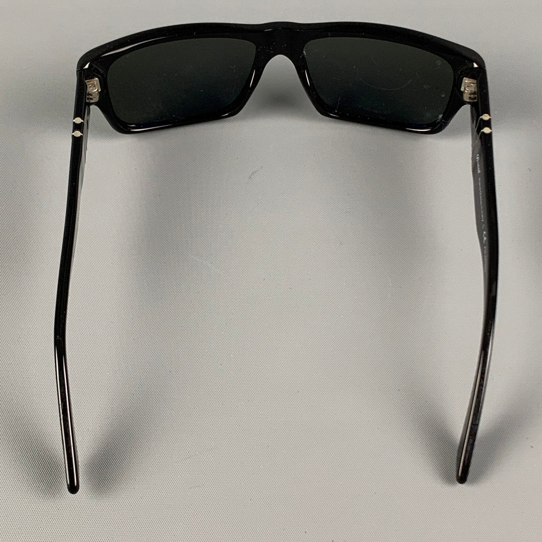 PERSOL Black Acetate Polarized Sunglasses