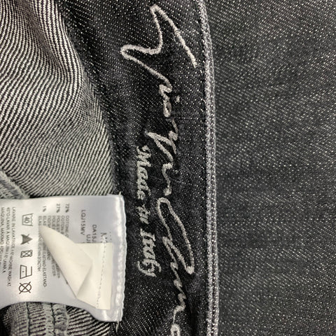 GIORGIO ARMANI Size 26 Black Cotton Blend Narrow Leg Jeans