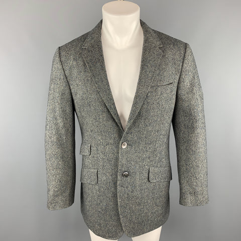 PAUL SMITH Taille de poitrine 42 Manteau de sport en laine / cachemire gris à revers cranté