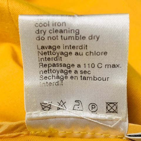 AKRIS Size 8 Yellow Cotton Elastane Side Zipper Dress Pants