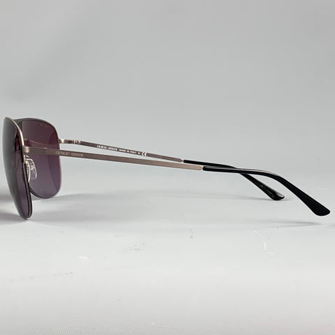 GIORGIO ARMANI Grey Metal Aviator Sunglasses
