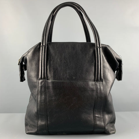 MARTIN MARGIELA Black Leather Top Handles Bags