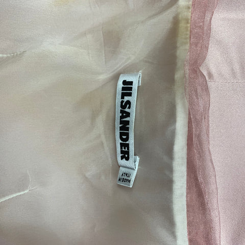 JIL SANDER Taille 6 Haut de robe camisole en soie rose
