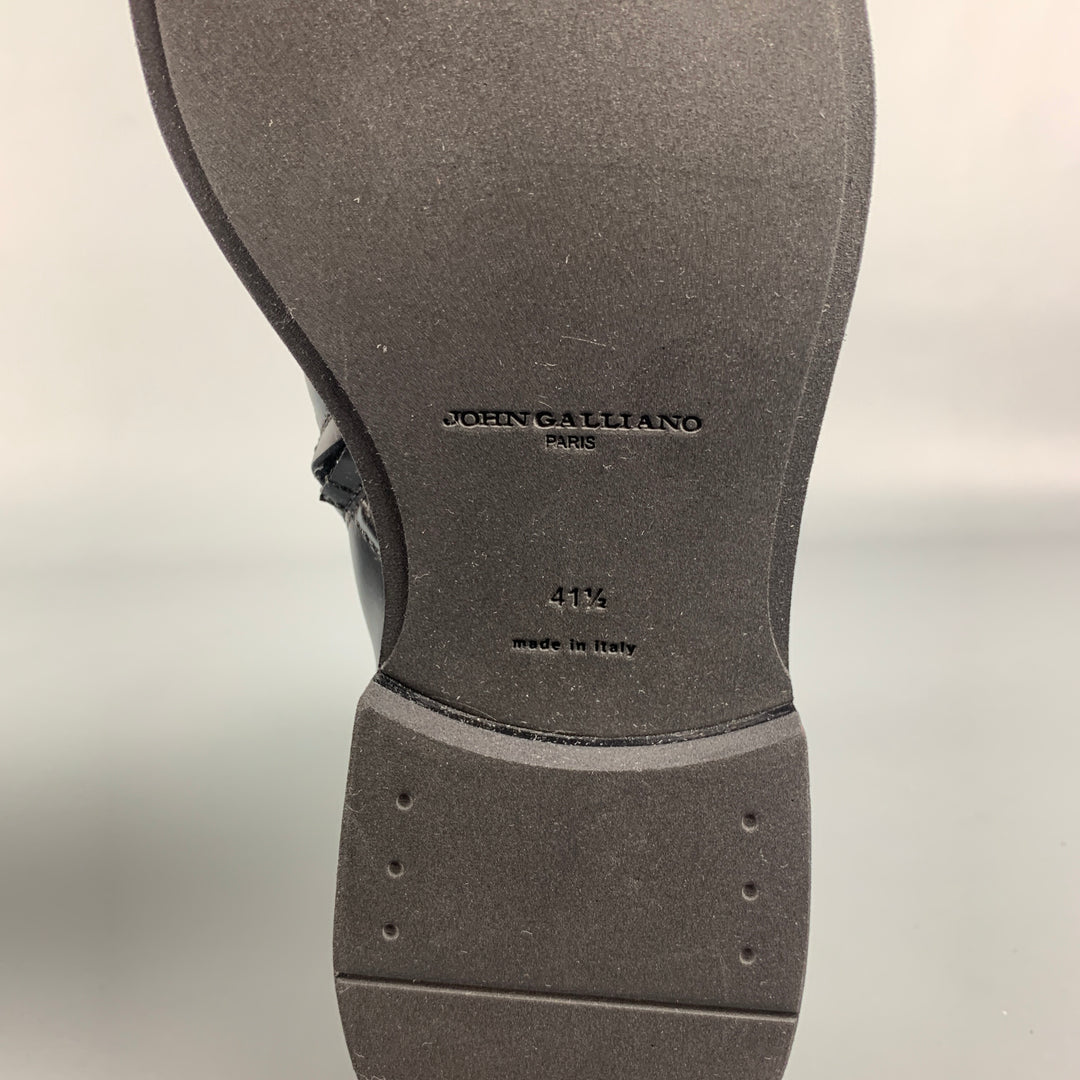 JOHN GALLIANO Size 8.5 Black Side Zipper Ankle Boots