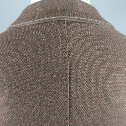 LORO PIANA 42 R Brown Heather Silk / Cashmere Notch Lapel Sport Coat
