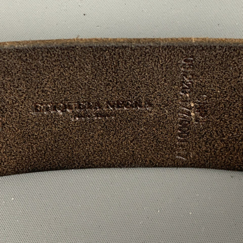 ETIQUETA NEGRA Size 36 Brown Solid Leather Belt