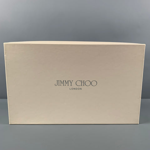 JIMMY CHOO Size 7 Black Patent Leather Slingback Nova Pumps
