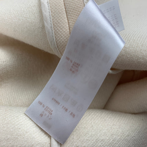LOUIS VUITTON Size 2 Cream Wool A-Line Knee-Length Dress