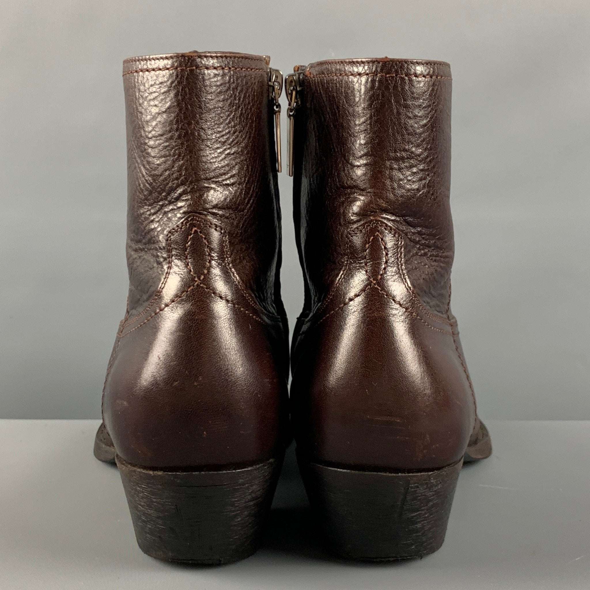 SAINT LAURENT Size 11 Brown Western Boots – Sui Generis Designer
