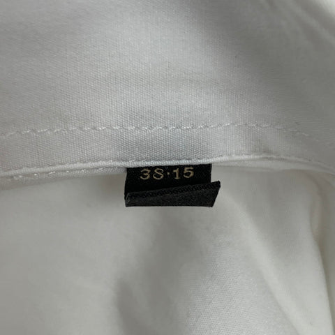 BURBERRY PRORSUM Size XS White Ruffled Tuxedo Slim Fit Long Sleeve Shirt