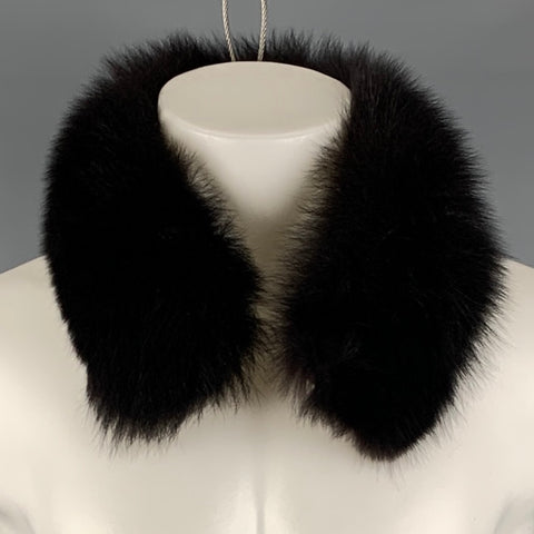 SAKS FIFTH AVENUE Brown Fur Scarf