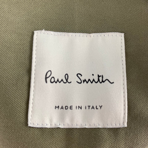 PAUL SMITH Size L Orange Rust Cotton Worker Long Sleeve Shirt